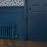 CI-RK460-LG-207-DEEP-SPACE-BLUE - Rook Blue 2 Column Victorian Cast Iron Radiator H460mm x W398mm CI-RK460-LG-207-DEEP-SPACE-BLUE - Rook Blue 2 Column Victorian Cast Iron Radiator H460mm x W398mm